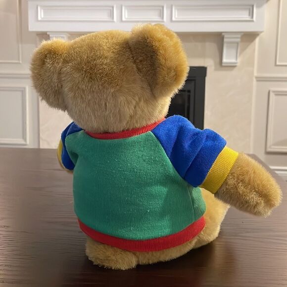 OshKosh B’gosh Eden Toys Teddy Bear in Collegiate Sweater Great Used Condition - Picture 6 of 8